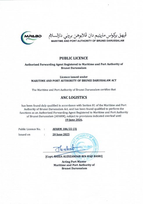 MPABD FORWARDING AGENT LICENSE 2025